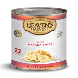 Heaven's Harvest Freeze-Dried Emergency Survival #10 Can (Banana Chips)