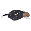 Wall Clock Self Adhesive Waterproof 3D Effect Silent Movement Dog