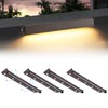 Kwinmyso 4-Packs 5W 12 Inch LED Hardscape Paver Lighting,12V AC/DC