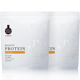 Doctor's Natural Recipe Beauty Protein, Kinako Flavor, 12.8 oz (350 g) x 2 Bags, Soy Protein, Additive-Free