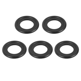 X AUTOHAUX Oil Drain Plug Gasket Replacement M14 Rubber Universal Car Black 5pcs
