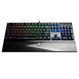 CyberpowerPC Skorpion K2 CPSK303 RGB Mechanical Gaming Keyboard with Kontact ™ Red (Linear) Mechanical Switches,Black
