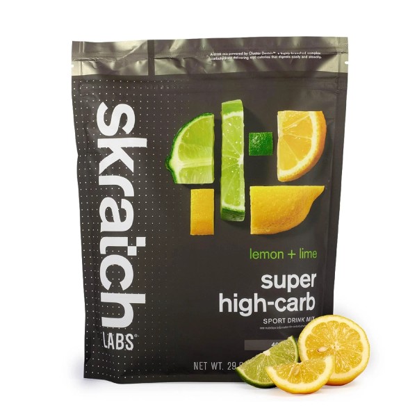Skratch Labs Super High-Carb Hydration Drink Mix, Lemon Lime, 840g,