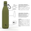 Daikoku Stainless Steel Bottle + Adjustable Strap + Carabiner, BPA