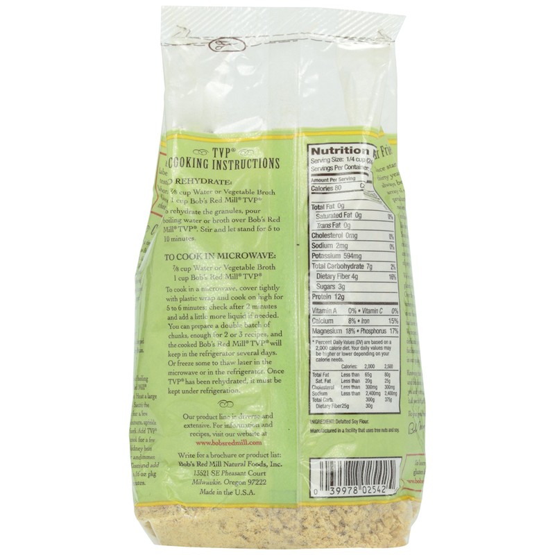 Bob's Red Mill TVP (Textured Vegetable Protein), 10-ounce