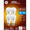 GE GE Relax LED Light Bulbs, 60 Watt, Soft White,