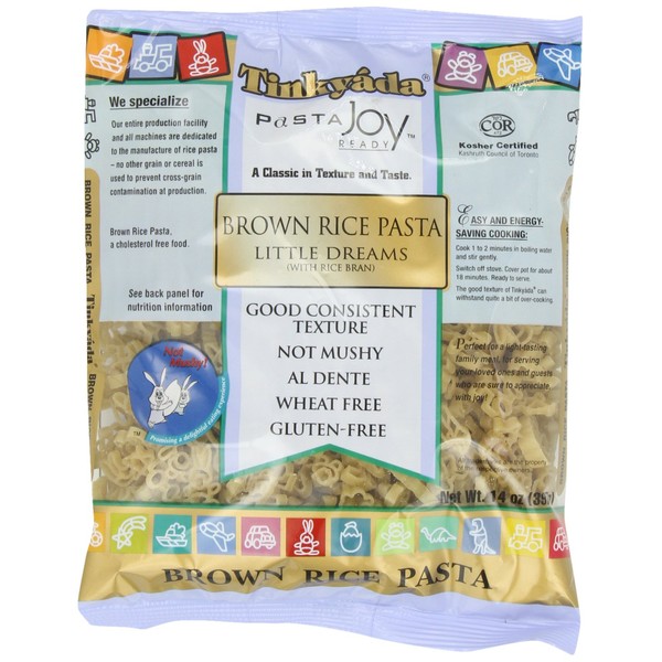 Tinkyada Brown Rice Pasta, Little Dreams, 14 Ounce (Pack of