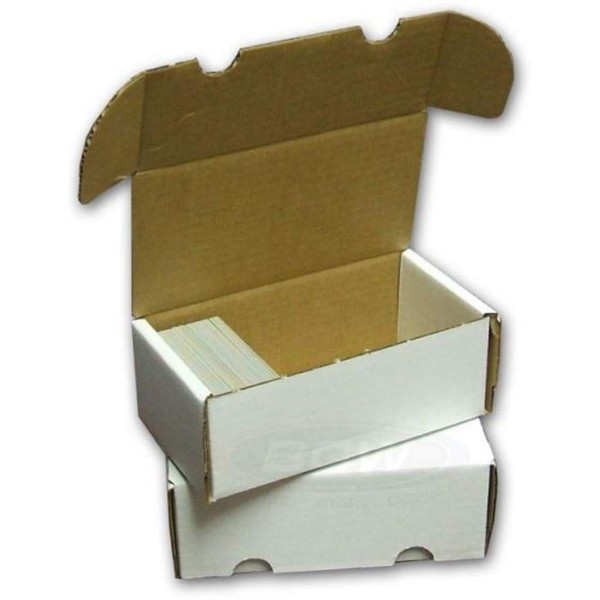 BCW 400 Count (Bundle of 50) Corrugated Cardboard Storage Box - Baseball, Football, Basketball, Hockey, Nascar, Sportscards, Gaming & Trading Cards Collecting Supplies