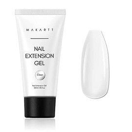 Makartt Nail Extension Gel 50ML, Builder Gel Nail Extension White Pink Nude Clear Rosy Gel for Technician Starter DIY Salon Design