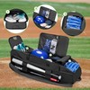 DSLEAF Rolling Baseball Bag with Wheels, Softball Catchers Bag for