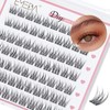 EMEDA DIY Eyelash Extensions Individual Lash Extensions Clusters 70 Pcs