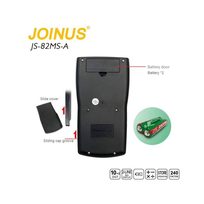 Joinus scientific calculator - Student calculator (black).