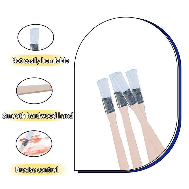 30PCS 1/2 Inch Paint Brush Set Paint Brush Small Paint