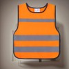 IDOU Orange Kids Adjustable Waist Safety Vest Pullover with 360°
