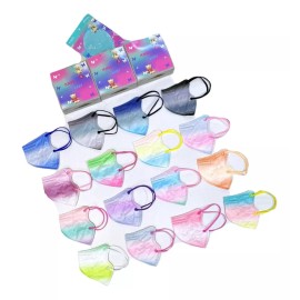 Importación GAJU 10 Cubreboca Kn95 Niño Infantil Colores Difuminados Mayoreo