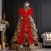 Soulchen 49 Inches Christmas Tree Topper Bow Large Fluffy Tulle