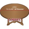 LAMINET - Mantel acolchado de lujo con bordes elásticos y