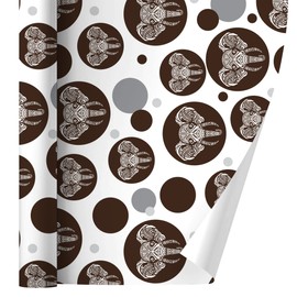 GRAPHICS & MORE White African Elephant Tribal Gift Wrap Wrapping Paper Roll