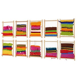 Betzold - Holz-Webrahmen Kinder klein 14cm - Weben Kindergarten Kunstunterricht