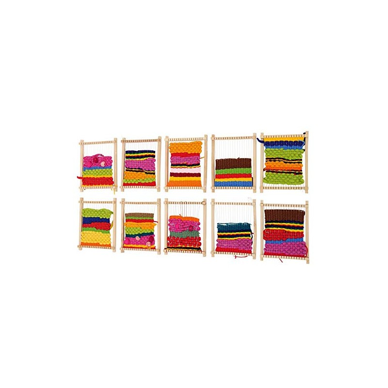 Betzold - Holz-Webrahmen Kinder klein 14cm - Weben Kindergarten Kunstunterricht