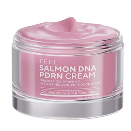 The Ceel Salmon DNA PDRN Face Cream 50ml | Anti-Ageing Wrinkle Moisturiser with Niacinamide, Vitamin C, Peptides & Hyaluronic Acid | Hydrating & Brightening Daily Facial Moisturising Cream