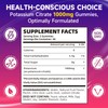 Potassium Citrate Gummies for Adults, Sugar-Free Potassium 1000mg Support Leg