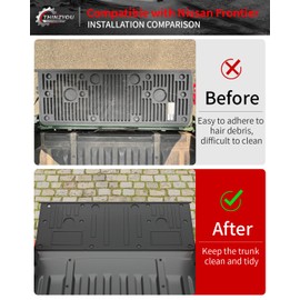 Thinzyou Tailgate Mat Compatible with 2022 2023 2024 Nissan Frontier Bed Mat Trunk Circle Style Bed Mat TPE All Weather 5FT Tailgate Liner 2023 Frontier Accessories