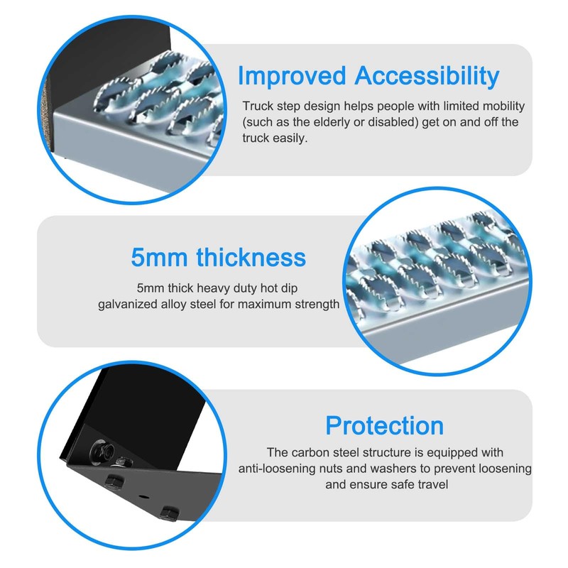 Universal Flexible Rubber Truck Step, Rubber Steps for Trucks to