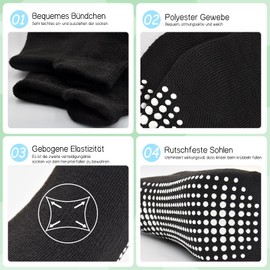 GRPSKCOS Stopper Socks Children 15 Pairs ABS Ankle Socks Non-Slip Socks Children Non-Slip Socks for 1-7 Years Toddlers Boys Girls, #2 Black + Light Green