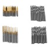 40Pcs Milling Cutter End Mill CNC Router Bit Flat Ball
