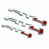 AT4 Badge Emblems 3-Piece in Silver for 2021-2023 GMC Yukon,
