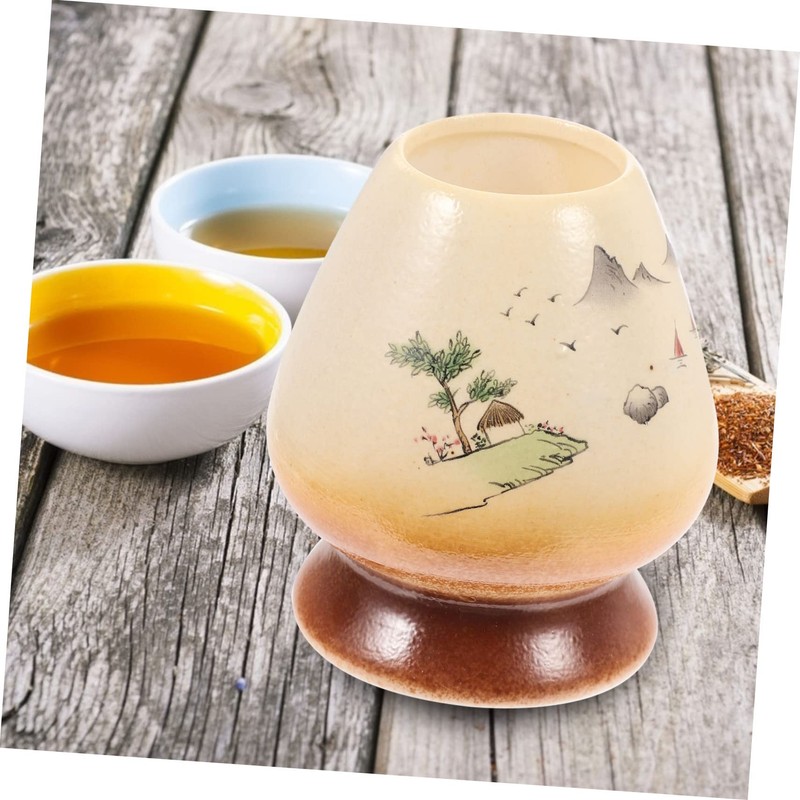 Mikinona Ceramic Matcha Whisk Holder Japanese Matcha Tea Set Accessory