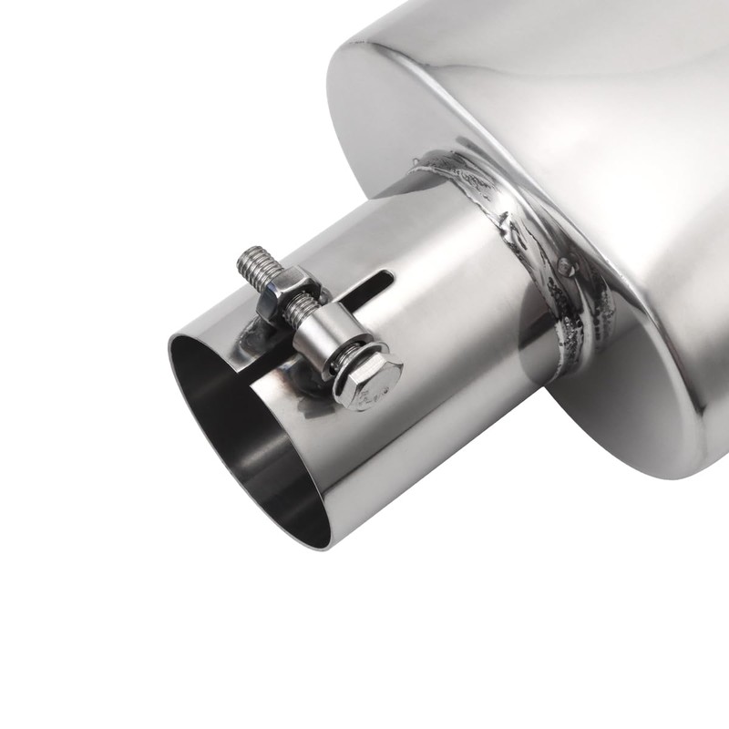 A-KARCK Rectangle Exhaust Tip 2.25" Inlet, Polished Square Exhaust Tailpipe