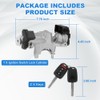 WMPHE Ignition Switch Lock Cylinder with 2 Key Replacement for