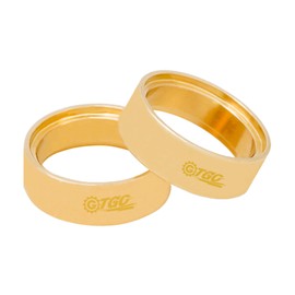 TGCWENG 1.0 Inch Brass Internal Beadlock Ring 34g Heavy Wheel Weighted Clamp Ring Fits RC Wheel Rims Suit for TRX4M SCX24 1/18 1/24 RC Crawler Upgrade Parts (2PCS)