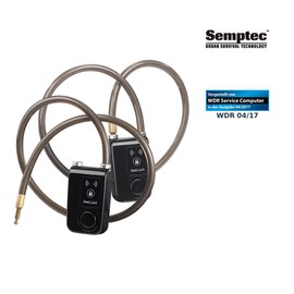 Semptec Urban Survival Technology Bicycle Accessories: Set of 2 App-Controlled Cable Locks with Bluetooth and Alarm (Bicycle Lock, Bicycle Lock, Bluetooth, Rope)