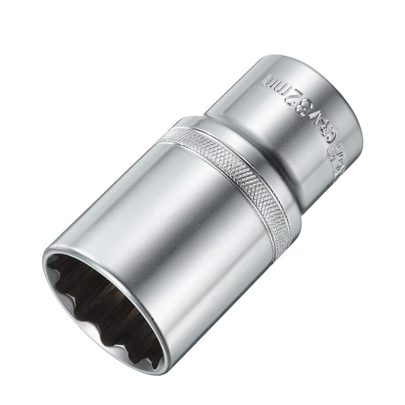 sourcing map 1/2" Drive by 21mm 12-Point Shallow Socket 38mm