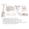 6 Pieces Fillet Seam Gauge Welding Gauge Undercuts Test Gauge