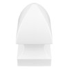 QWORK 4 Pack 5" Vinyl Fence Post Cap in Gothic
