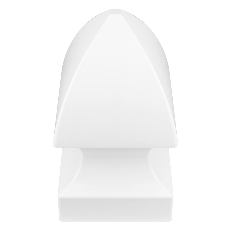 QWORK 4 Pack 5" Vinyl Fence Post Cap in Gothic