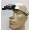 Headband Magnifier Headset with LED, and 4 Oversized Lenses for