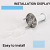 Vanloory Bath Towel Hooks, 6 Pack Round Coat Hooks, Sturdy