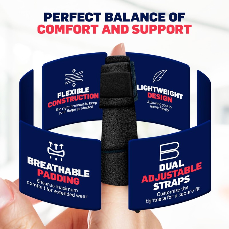 Dr. Arthritis Trigger Finger Splint, Multifunction Finger Brace Straightener for