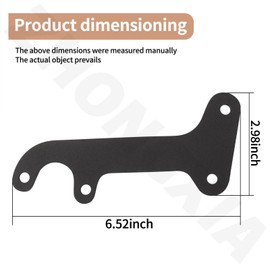 2 Pack Tail Light Brackets Compatible with Fo-rd F100 Pickup Truck 1954 1953 1956 1955, A Lights, Hot Rods, Custom, Street Rods, CustomFits Both Passenger & Driver Side, Black