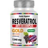 Purely Organics | Resveratrol Gold 1340 mg | Suplemento Antioxidante