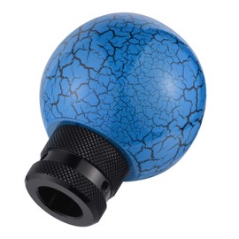 Padaodao Crack Round Ball Car Gear Shift Grip Knob Resin Shifter Stick Lever Handle fit Most Manual Automatic Vehicles SUV, Blue