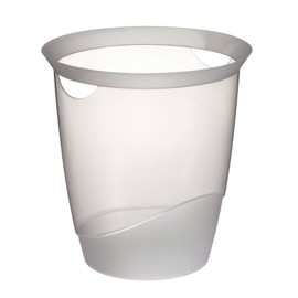 Durable Papierkorb Trend, mit Tragegriffen, 16 l, transparent, 1701710400