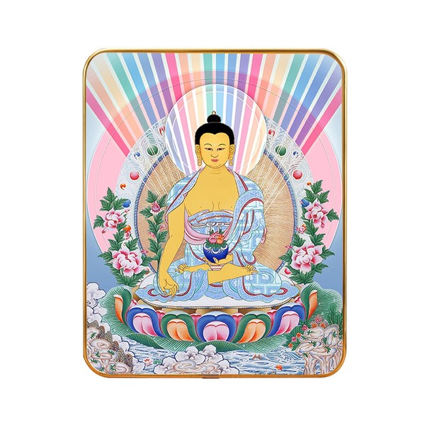 Buddha Painting [Yakushi Nyorai Seated Statue] Yakushi Buddha Collection Buddha Statue Statue Figurine Protection of the Zodiac Protection of Evil Protection and Protection Buddha (5.9 x 6.9 x 0.5 inches (12.5 x 17.5 x 1.3 cm) (Color: Yakushi Nyorai Seat