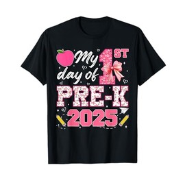 My 1st Day Of Pre-K PreK Pre K 2025 Back To School Girls T-Shirt