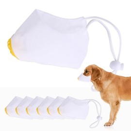 Adjustable Dog Gas Mask，Adjustable Breathable Pet Respirator Muzzle, Pet Smoke Mask, Anti Dust and Anti Fog Dog Air Filter Mask (L, Count, 6)